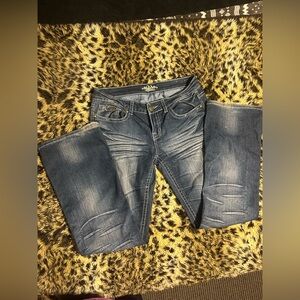 Do Denim Dark Blue boot cut/wide leg Jeans